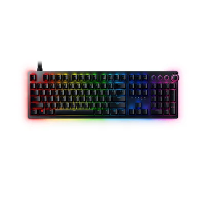 Teclado Gamer Razer Huntsman V2 Linear Chroma, Switch Red, Com Apoio De Pulso