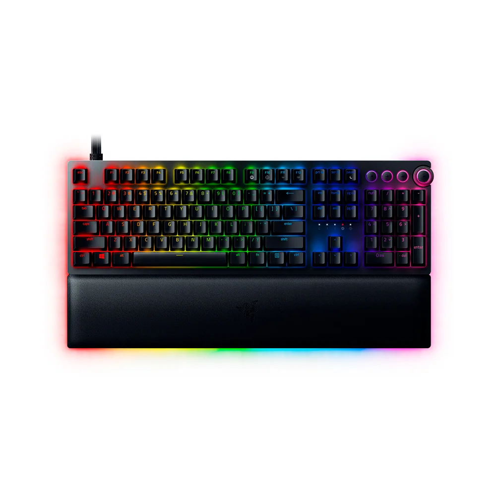 Imagem 4 de 5 do produto Teclado Gamer Razer Huntsman V2 Linear Chroma, Switch Red, Com Apoio De Pulso