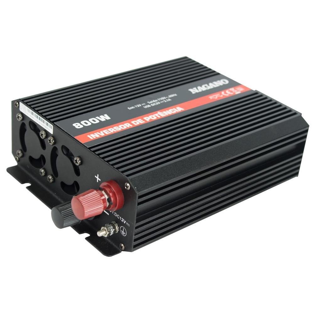 Imagem 3 de 4 do produto Inversor Transformador Conversor De Energia 800w 12v 110v - Onda Modificada - Nagano