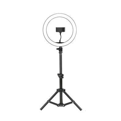 Ring Light de Mesa, com Tripé, Suporte para Celular, Circular Ring Light, Diâmetro de 26Cm