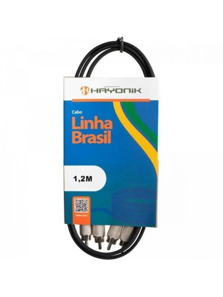 Imagem 3 de 5 do produto Cabo P2 Estereo X 2 Rca Macho 1,8m Cbrc0010 Preto Storm