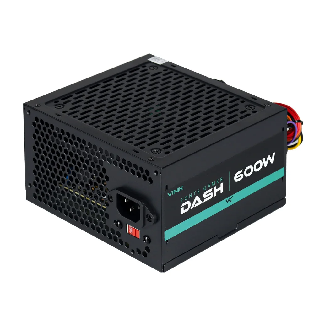 Imagem 2 de 5 do produto Fonte Vinik Gamer Dash, 600W, Preto - VFG600WP
