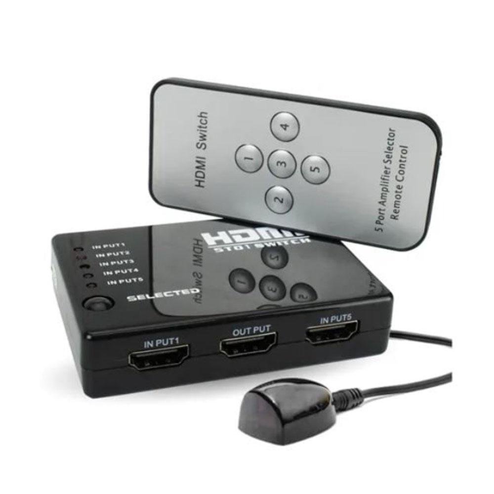 Switch Hdmi/hdtv 5x1 C/ Controle Switch Hdmi/hdtv 5x1 C/ Controle