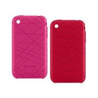 Kit Capa Para Iphone 3g - Belkin Vector Duo Rosa E Vermelho - F8z472-045-2