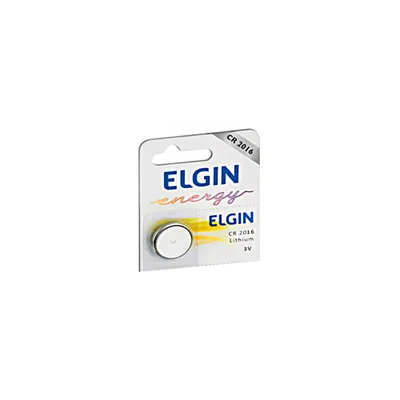 Bateria De Lítio Cr2016 Elgin 82191 - Unidade - Para Alarmes Automotivos, Calculadoras E Relógios