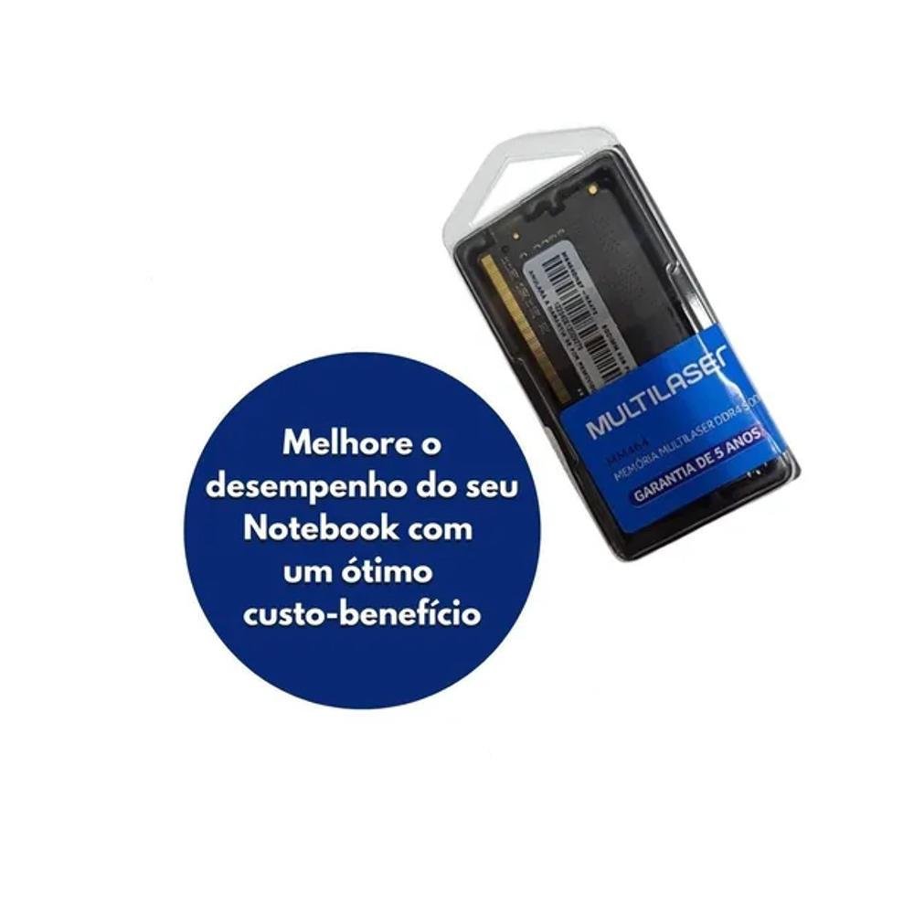 Memória RAM Sodimm 4Gb 2666Mhz KaBuM