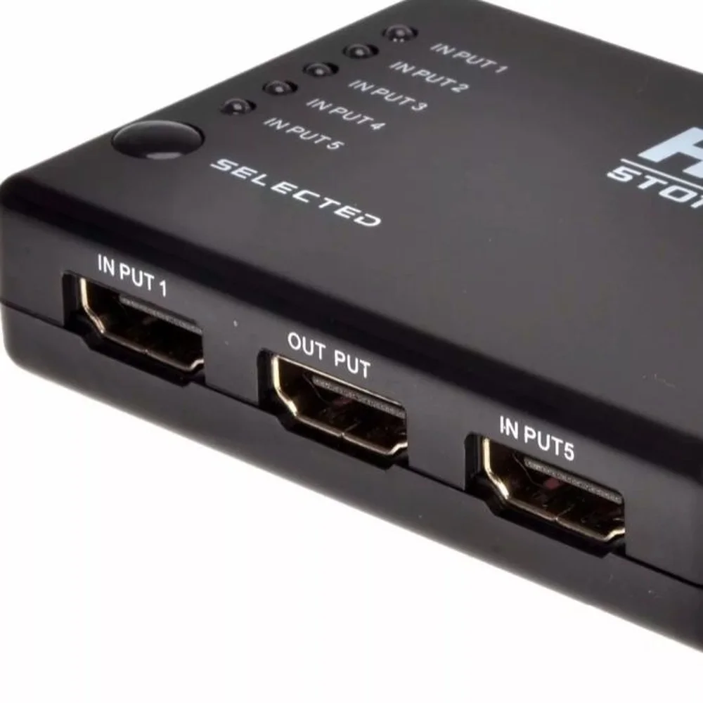 Imagem 4 de 5 do produto Switch, Hdmi 1.4, Com 5 Entradas E 1 Saída.