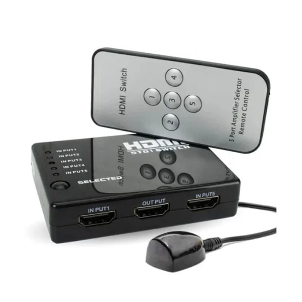 Imagem 5 de 5 do produto Switch, Hdmi 1.4, Com 5 Entradas E 1 Saída.
