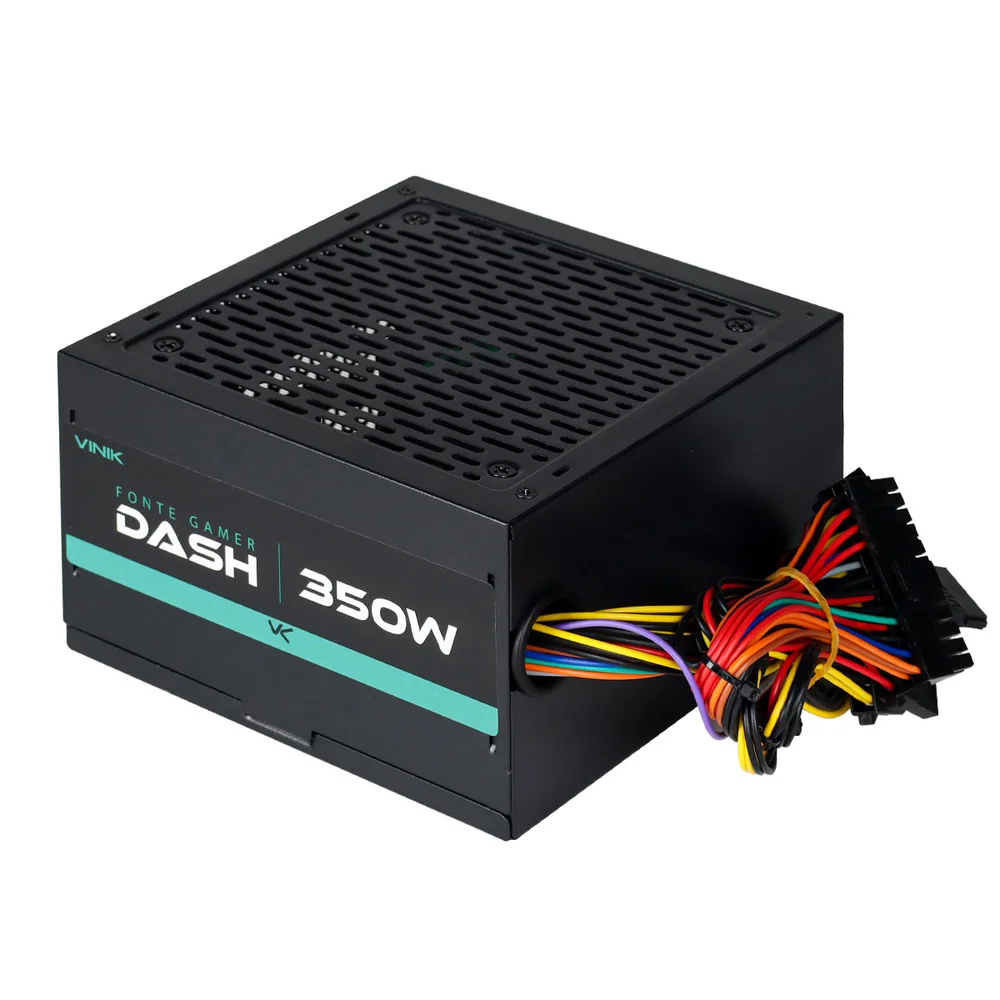Imagem 2 de 5 do produto Fonte Vinik Dash Gamer, 350W, 110-230V, Preto - VFG350W P