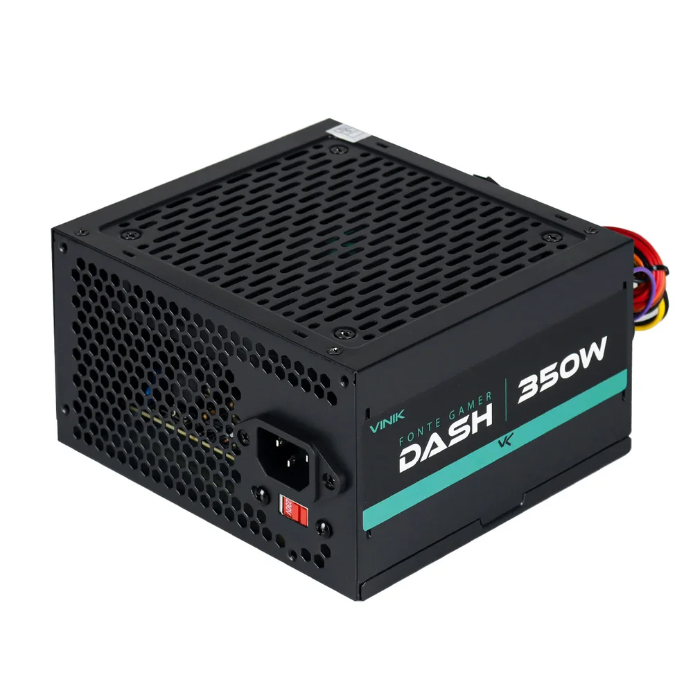 Imagem 3 de 5 do produto Fonte Vinik Dash Gamer, 350W, 110-230V, Preto - VFG350W P