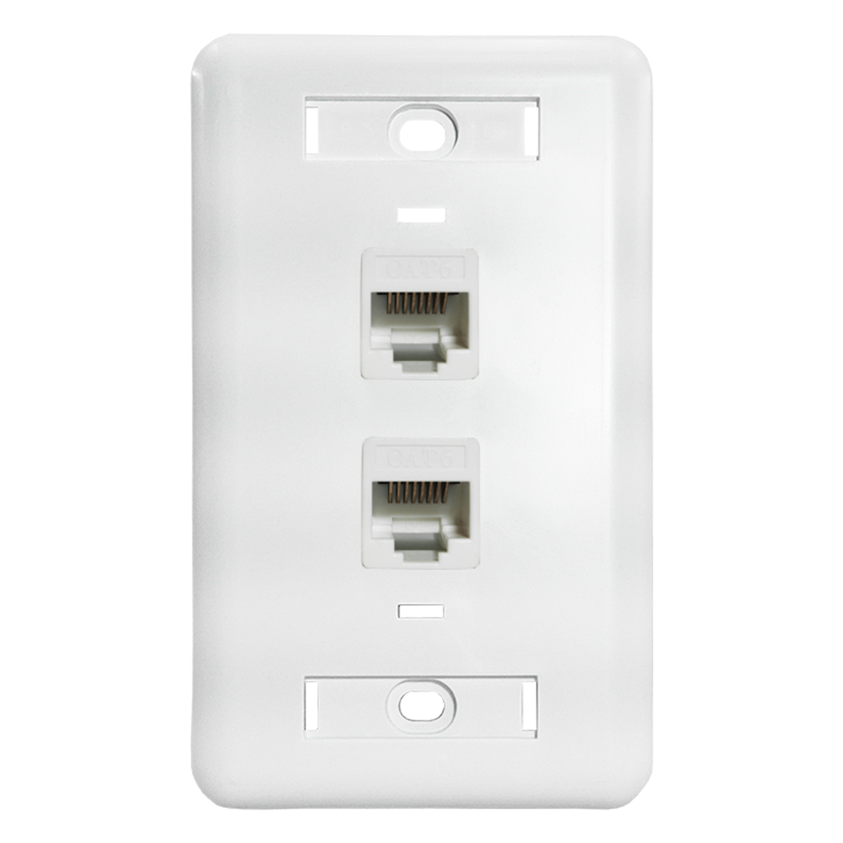 Espelho De Parede Com 2 Saídas Rj45 Cat5