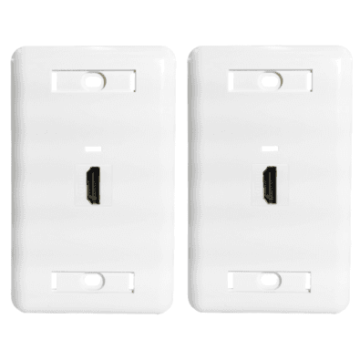 Kit 2 Espelhos De Parede 4 X 2 C/ Keystone Hdmi De 90 Graus
