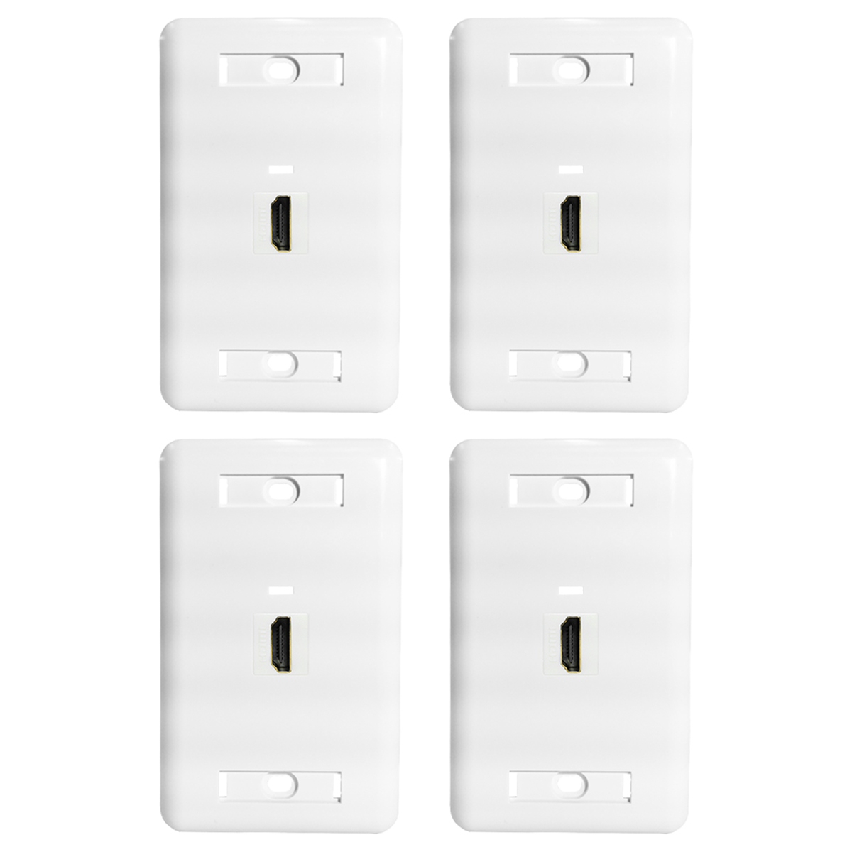 Kit 4 Espelhos De Parede Com 1 Saída Hdmi