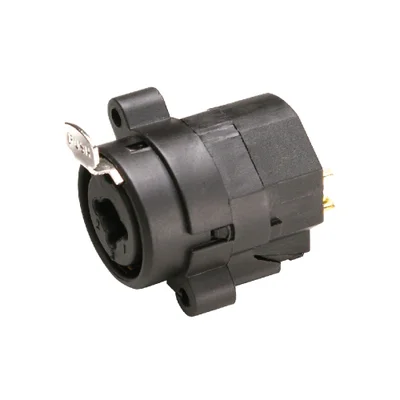 Conector Xlr Combo Santo Angelo Para Xlr E P10 Preto