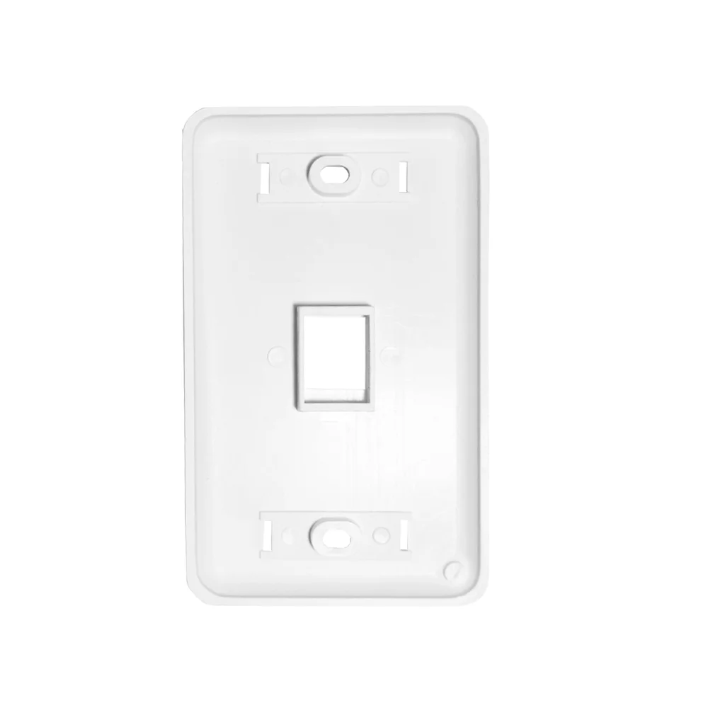 Imagem 2 de 4 do produto Kit 2 Espelhos De Parede 4x2 Com 1 Saída Rj45 Cat6