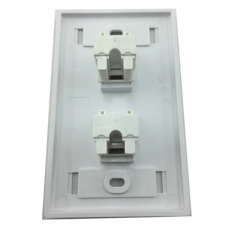 Imagem 2 de 3 do produto Kit 4 Espelhos De Parede Duplo Rj45 Cat5