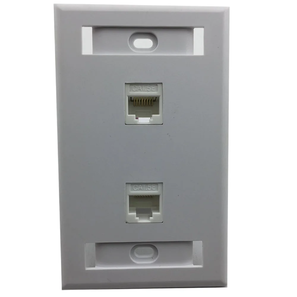 Imagem 3 de 3 do produto Kit 4 Espelhos De Parede Duplo Rj45 Cat5