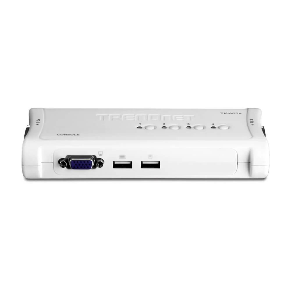 Switch Kvm Trendnet 4 Portas USB TK407K KaBuM