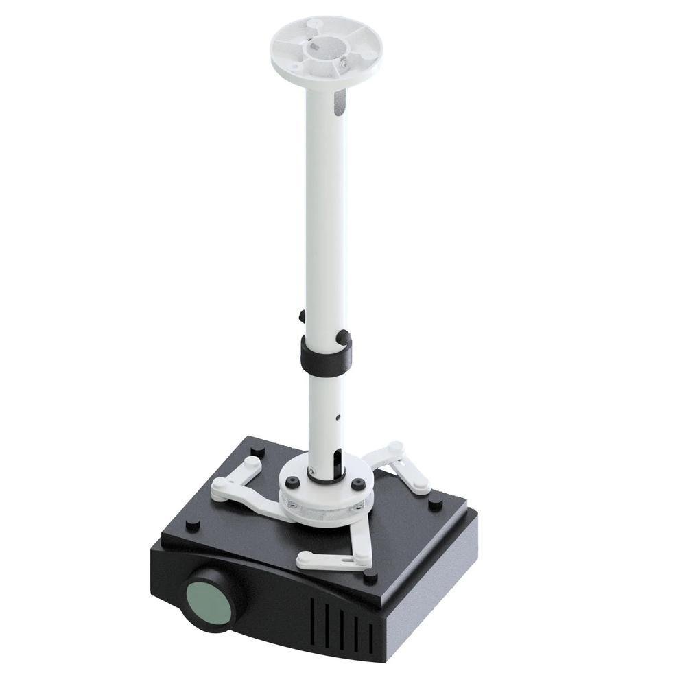 Suporte Projetor Teto Ajustável 50/75cm Stpe-5075t-w  Branco Avatron
