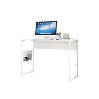 Mesa Escrivaninha Jogos Trabalho Fabrik 1.2 Quarto Escritório Madeira Mdp Branco Fosco