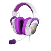 Headset Gamer Redragon Zeus X 71 RGB BrancoRoxo