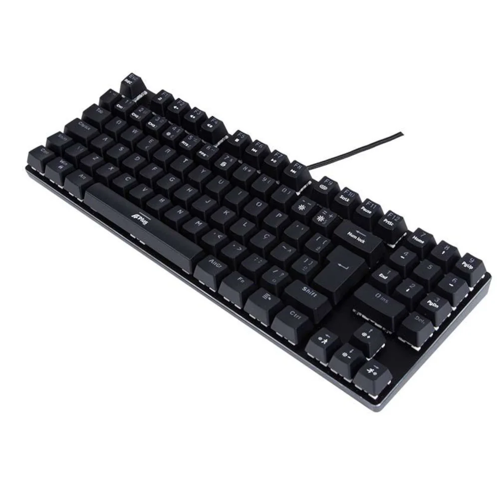 Imagem 3 de 5 do produto Teclado Gamer Aplus Tech Barak Rainbow Mecânico Abnt2 Switch Outemu Blue - Ap-kb-3995.