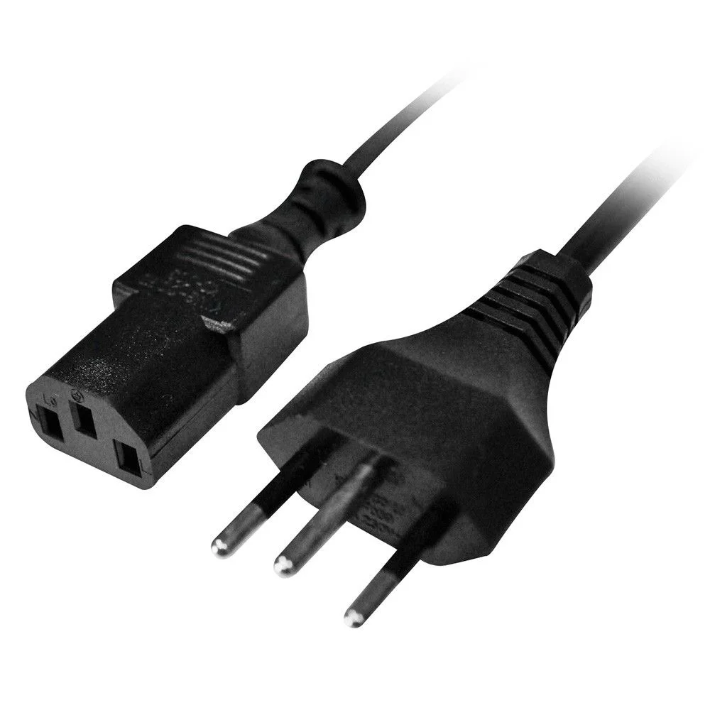 Imagem 2 de 3 do produto Cabo De Força Hayom, Para PC, Fonte Tripolar, 10A, 1.2M - CB1145