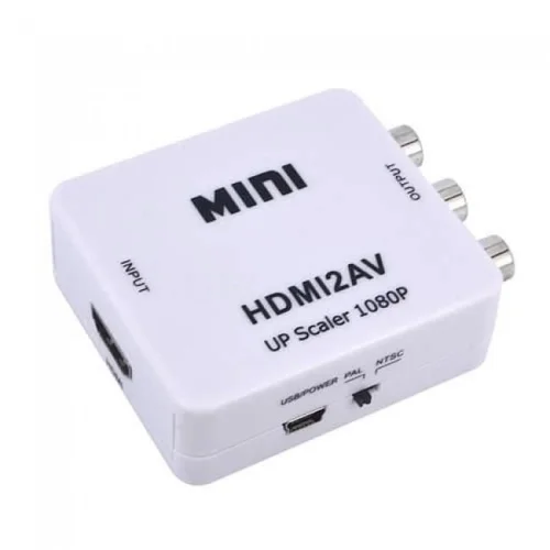 Imagem 2 de 4 do produto Mini Adaptador Conversor De Hdmi Para Video Composto 3rca Av
