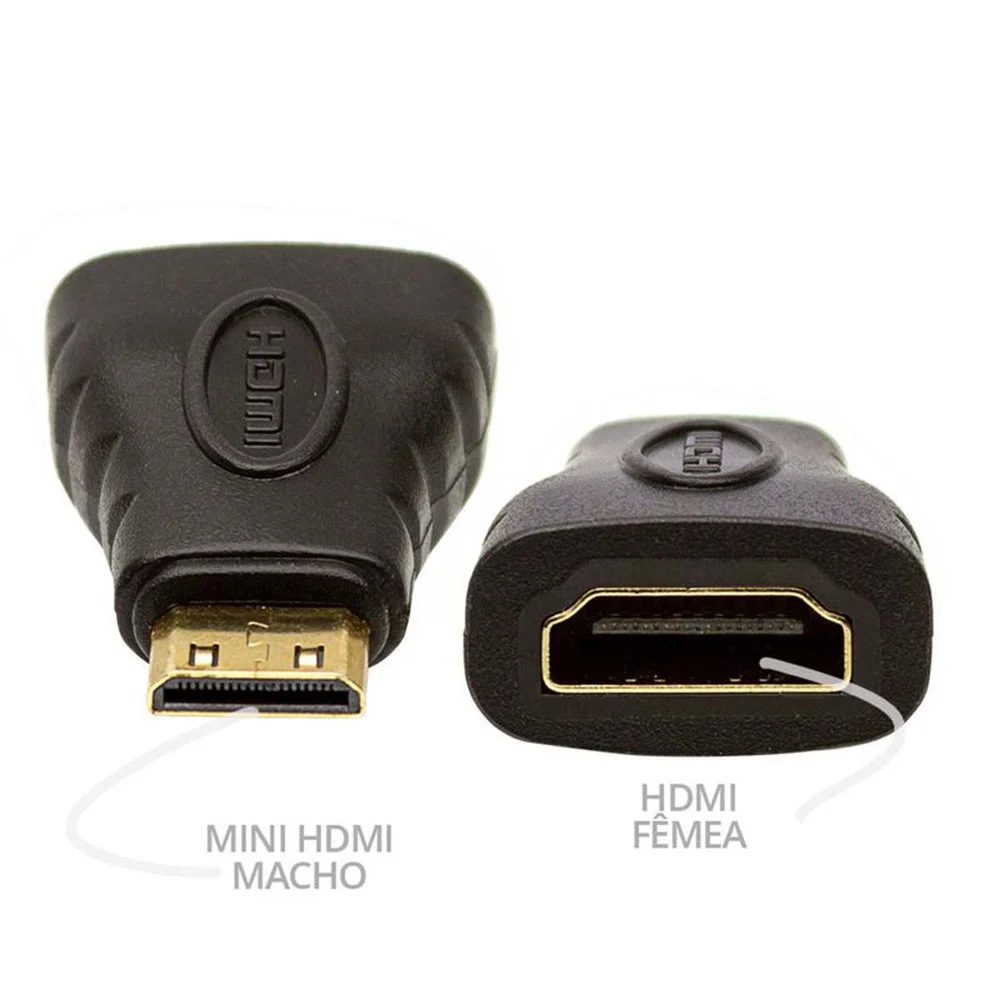 Imagem 3 de 3 do produto Adaptador Mini HDMI Para HDMI Femea 1080p Para Camera Canon