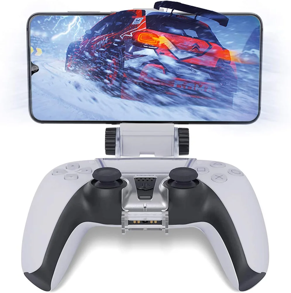 Imagem 3 de 5 do produto Suporte Dobe/t&z Base De Celular Para Controle Ps5 Playstation 5 Ajustavel Com Rotação