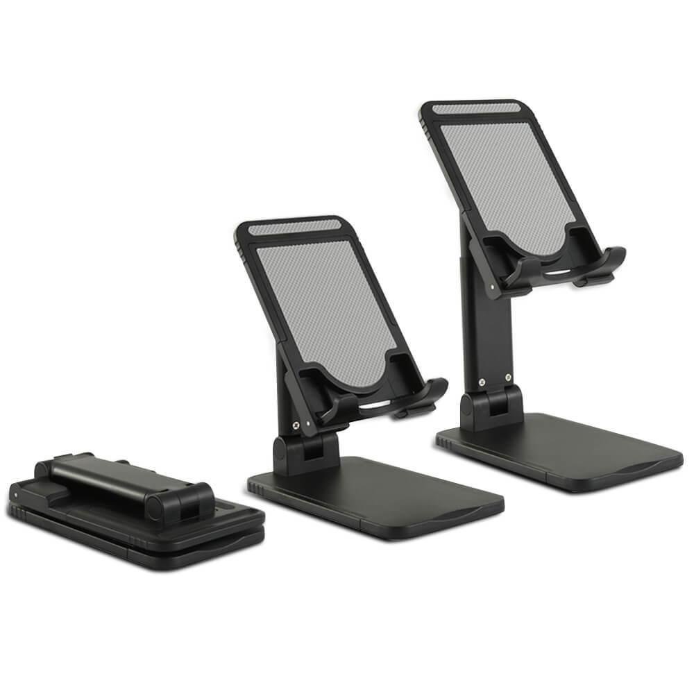 Suporte De Mesa Universal Para Celular E Tablet - Cor Preto Suporte De Mesa Universal Para Celular E Tablet - Cor Preto