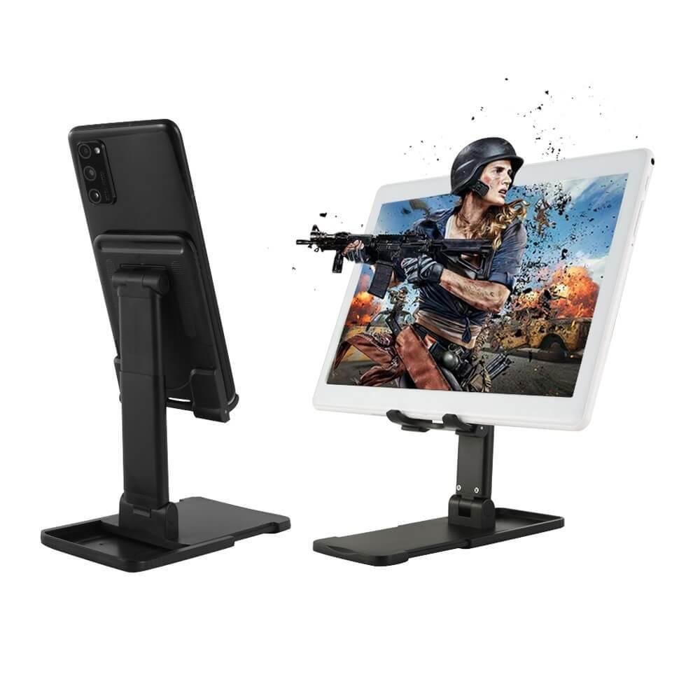 Suporte De Mesa Universal Para Celular E Tablet - Cor Preto Suporte De Mesa Universal Para Celular E Tablet - Cor Preto