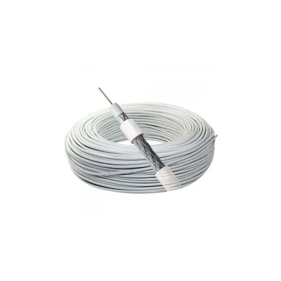 Cabo Coaxial Rg 06 67 Branco Rolo 100m Megatron