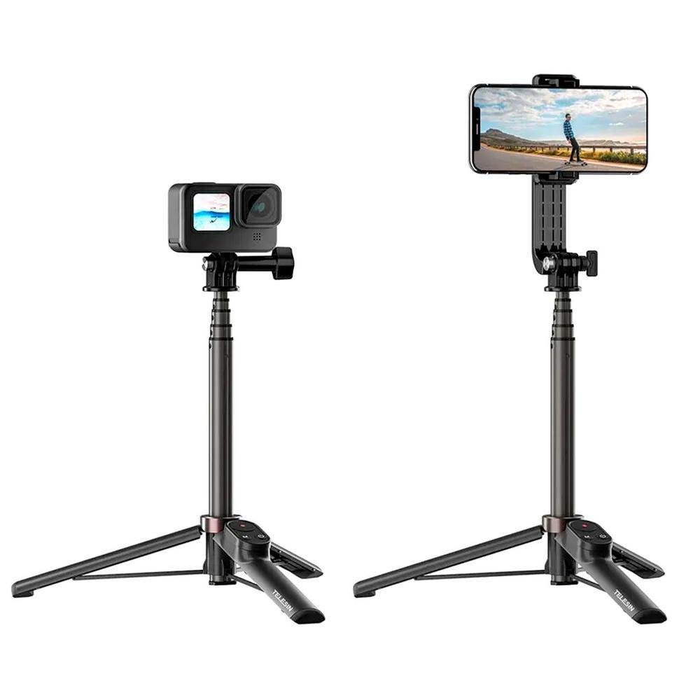 Imagem 3 de 5 do produto Bastão 60cm Com Controle Para Gopro 12/11/10/9/8 E Max - Telesin
