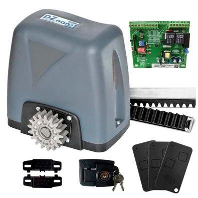Kit Motor Automatizador De Portão Eletrônico Dz Nano 220v 1/4 Rossi Para Portões Até 600kg 6 Metros - 220v