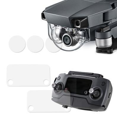 Película Protetora Tela Controle E Lente Câmera Drone Dji Mavic Pro