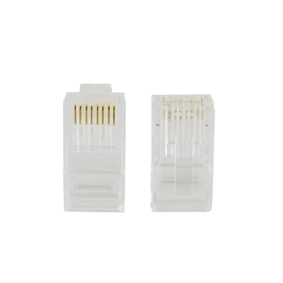 Conector Macho RJ-45 Evus CAT6, UTP, 8x8, Pacote Com 100 - C-099