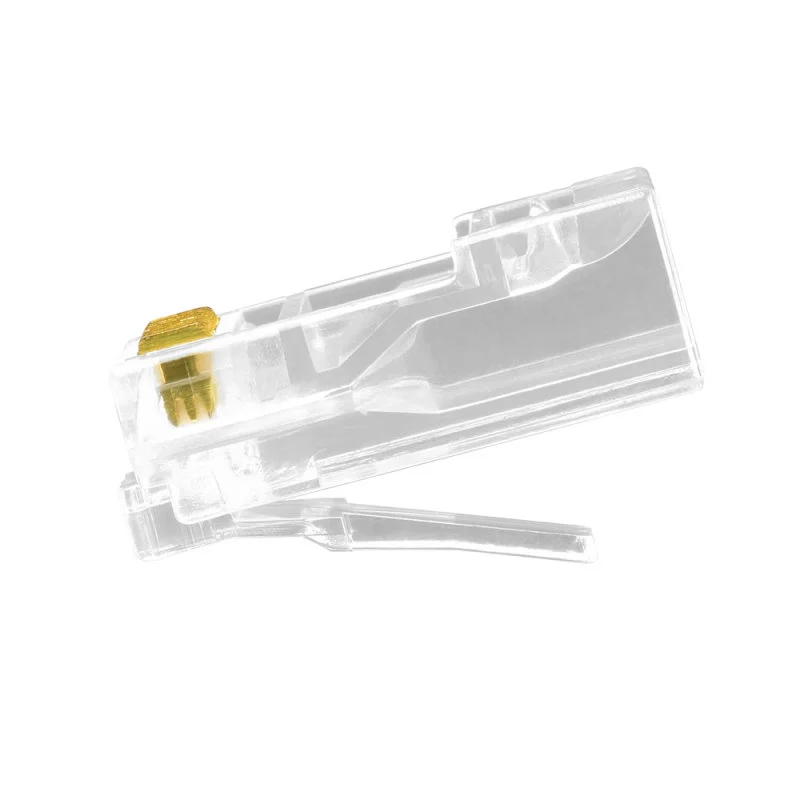 Imagem 2 de 5 do produto Conector Macho RJ-45 Evus CAT6, UTP, 8x8, Pacote Com 100 - C-099