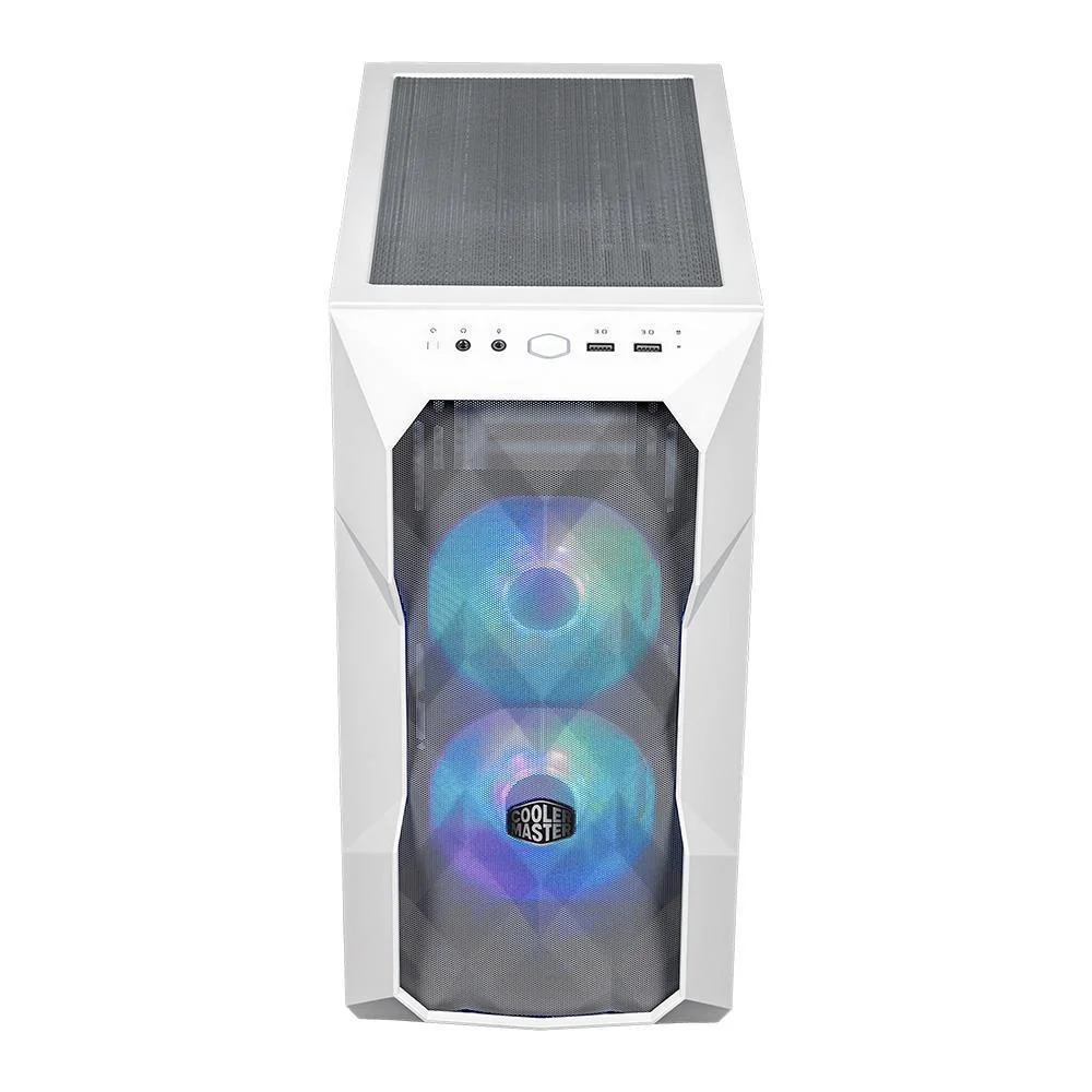 Imagem 3 de 5 do produto Gabinete Cooler Master Masterbox Td300 Mesh White - Lateral Em Vidro Temperado - Td300-wgnn-s00