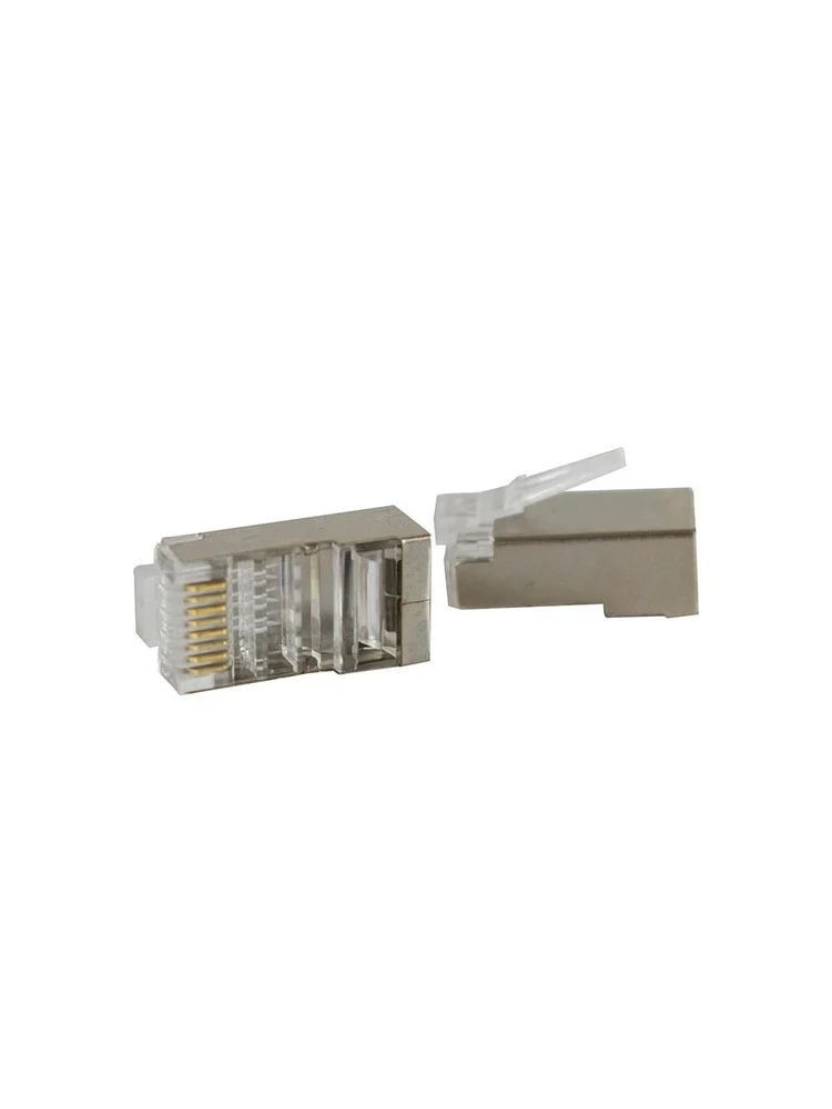 Imagem 2 de 5 do produto Conector Macho Rj-45 Evus Cat6 Utp Blindado Pct Com 100 C-103