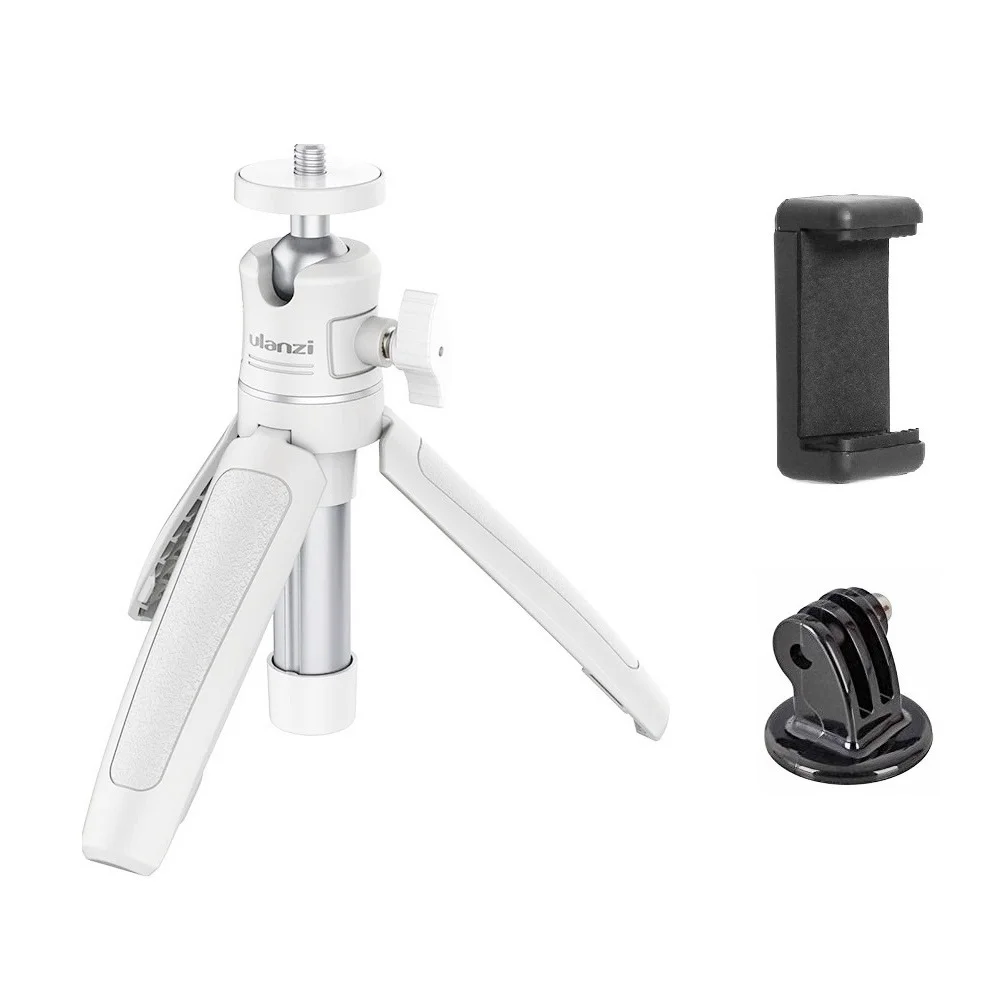Mini Tripé E Bastão Para Celular / Gopro / Câmeras Dslr - Ulanzi Cor Branco