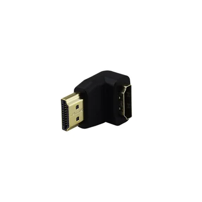 Adaptador HDMI Macho Para HDMI Femea Gold 90o