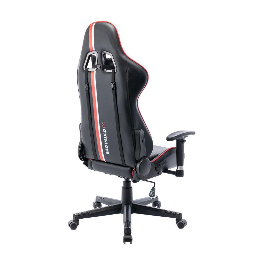 Cadeira Gamer Boxbit São Paulo SPFC Invicto, até 120Kg, Base Rodízio, reclina até 170 graus, com almofadas Cadeira Gamer Boxbit São Paulo SPFC Invicto, até 120Kg, Base Rodízio, reclina até 170 graus, com almofadas