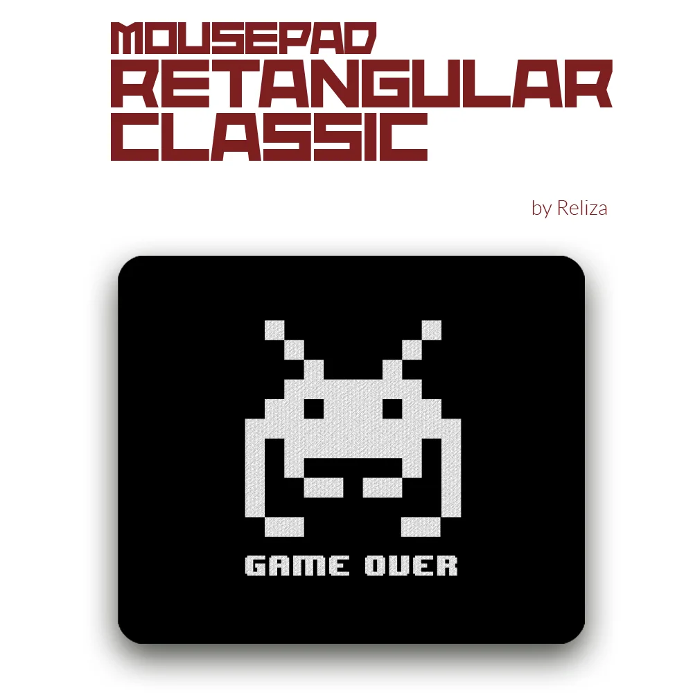 Mousepad Reliza Retangular Classic Game Over Mousepad Reliza Retangular Classic Game Over