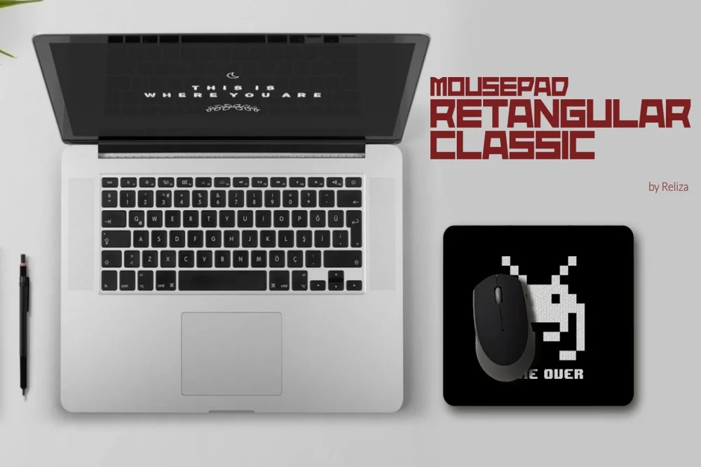 Mousepad Reliza Retangular Classic Game Over Mousepad Reliza Retangular Classic Game Over