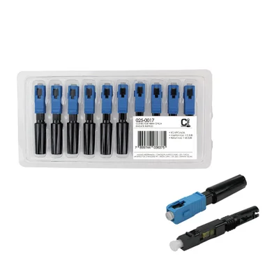 100x Conector Fibra Óptica Sc Upc, Alta Qualidade - 025-0017