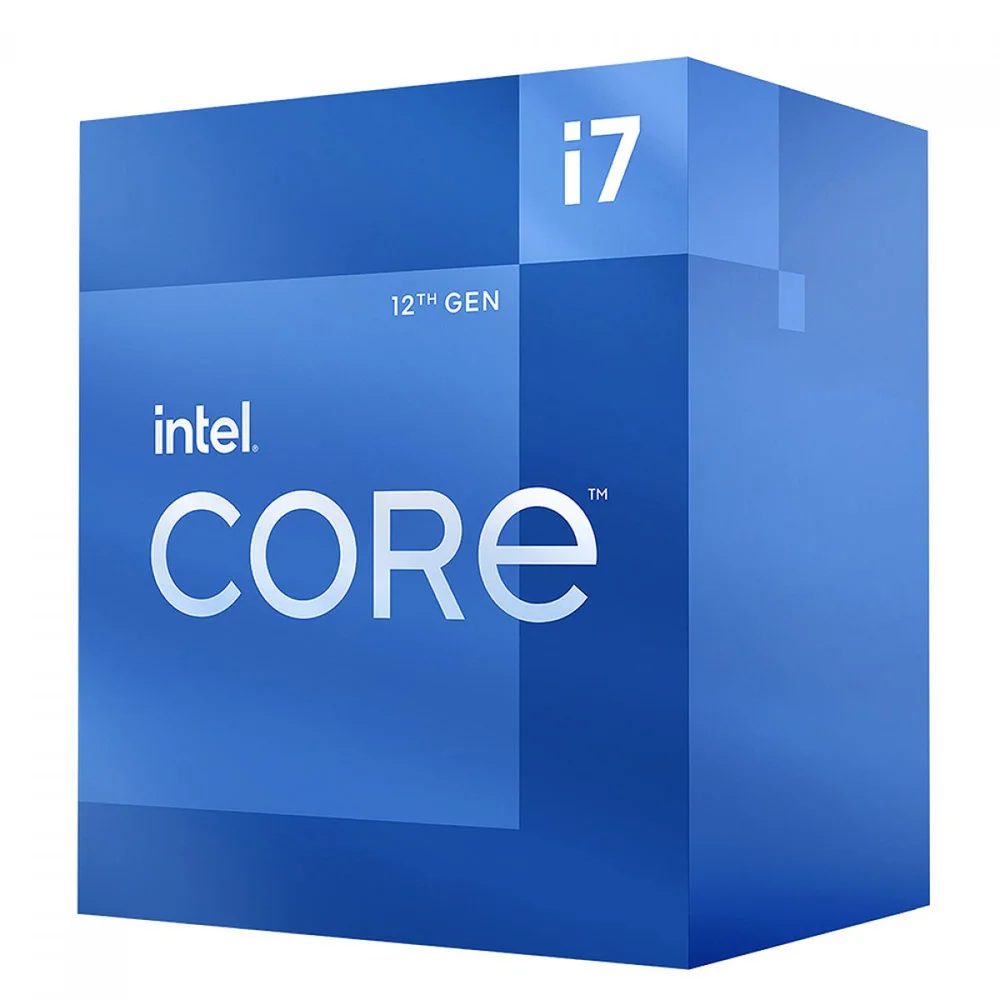 Imagem 2 de 5 do produto Processador Intel I7 12700 12ª Geração, 2.1GHz (Turbo 4.90Ghz), Cache 25MB, Dual Core, 20 Threads, LGA 1700 - BX8071512700