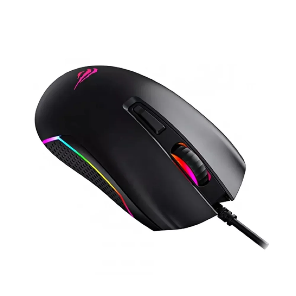 Imagem 2 de 3 do produto Mouse Gaming Havit Ms1010, RGB, 3600 DPI, 7 Botões, Preto