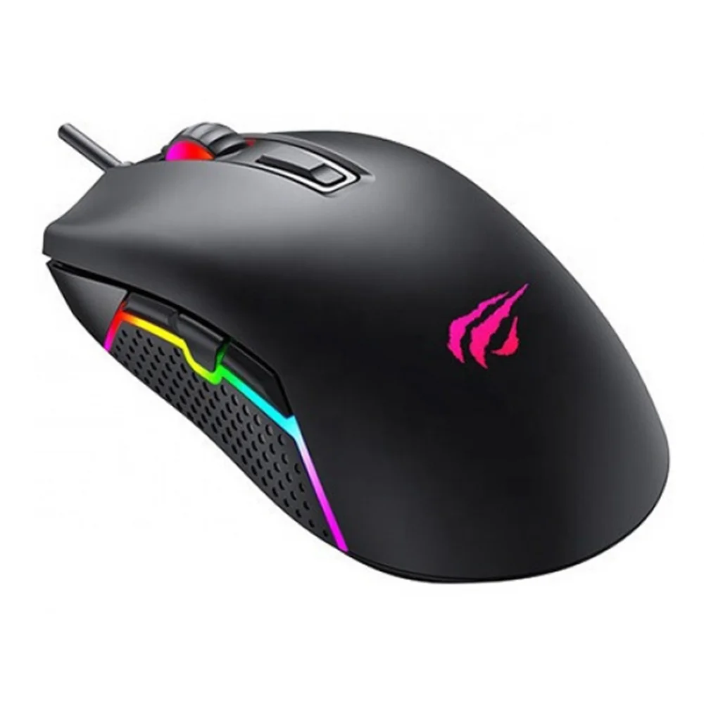 Imagem 3 de 3 do produto Mouse Gaming Havit Ms1010, RGB, 3600 DPI, 7 Botões, Preto