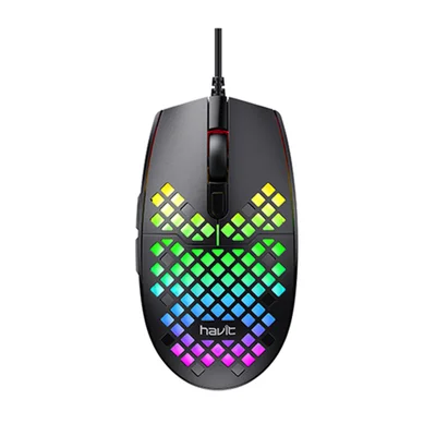 Mouse Gamer Havit Ms1008, RGB, 3200 DPI, 7 Botões